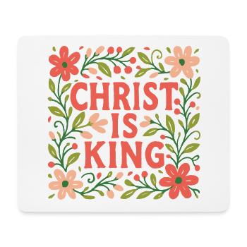 Jesus Ist König Christliche Glaubensfrau - Mousepad (Querformat) - Weiß - Vorne