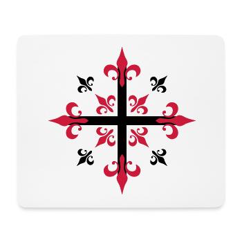 02 Croix du Chevalier / Mousquetaires 2c / - Tapis de souris (format paysage) - blanc - Devant