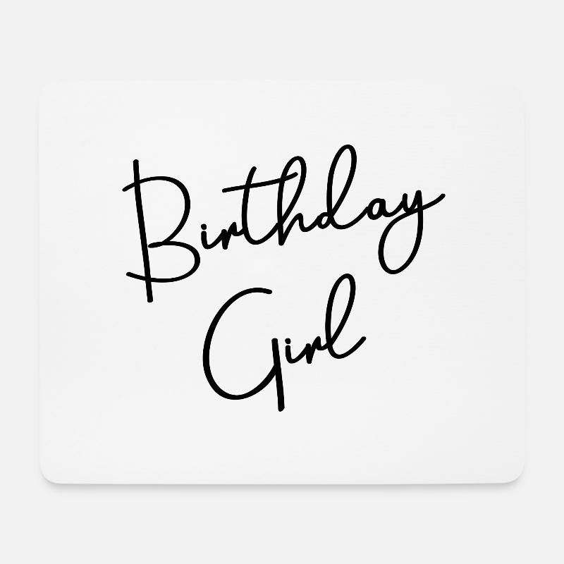 Birthday Girl Geschenk Idee - Mousepad (Querformat) - Weiß