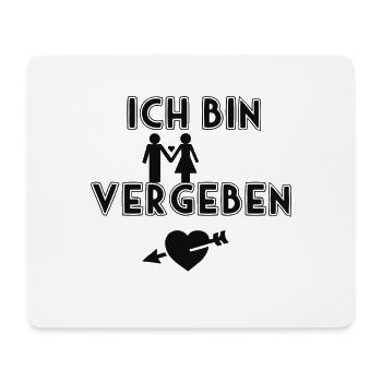 Ich bin vergeben - Mousepad (Querformat) - Weiß - Vorne