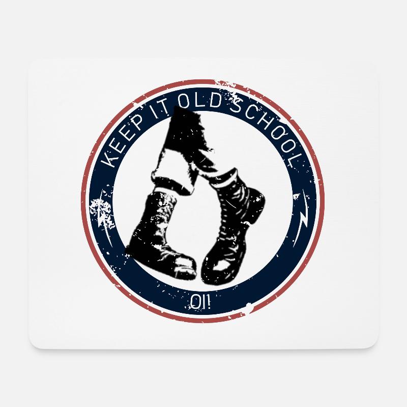 Keep It Oldsccol - Keep It Strong - OI Skinhead - Mousepad (Querformat) - Weiß