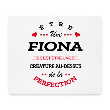 FIONA PARFAITE - NOM FIONA - Tapis de souris (format paysage) - blanc - Devant