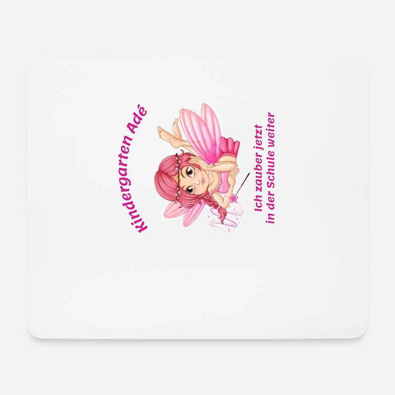 Kindergarten Adé, ich zauber in der Schule weiter - Mousepad (Querformat) - Weiß