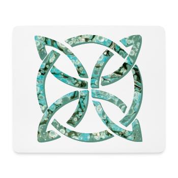 celtic knot 10 e 247 - Mouse Pad (horizontal) - white - Front