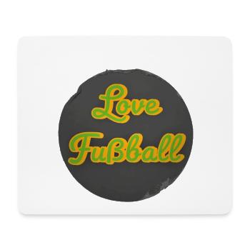 Love of retro-style football - Mouse Pad (horizontal) - white - Front
