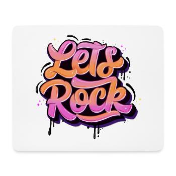 Faisons du rock - Tapis de souris (format paysage) - blanc - Devant