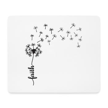 Faith Löwenzahn Design - Mousepad (Querformat) - Weiß - Vorne