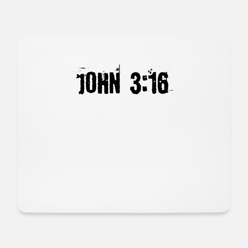 John 3:16 - Mouse Pad (horizontal) - white