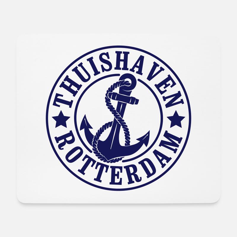 Heimathafen Rotterdam - Mousepad (Querformat) - Weiß
