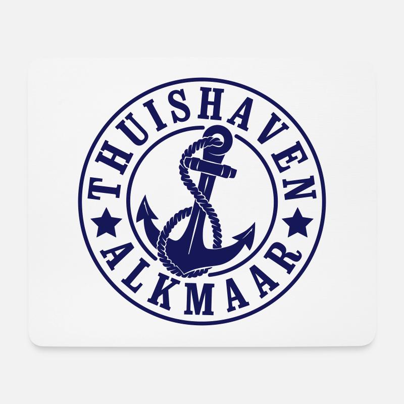 Heimathafen Alkmaar - Mousepad (Querformat) - Weiß