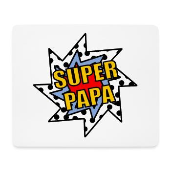 BONNE FÊTE PAPA. PAPA. FÊTE DES PÈRES. PÈRE. PAPY - Tapis de souris (format paysage) - blanc - Devant