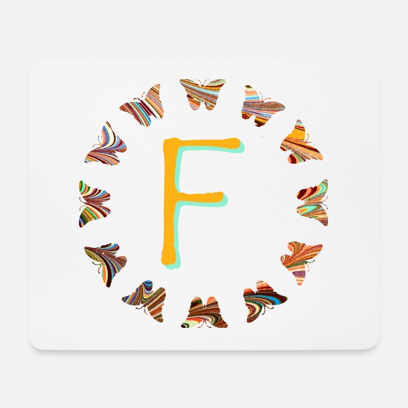 Butterflies E 56 F - Mouse Pad (horizontal) - white