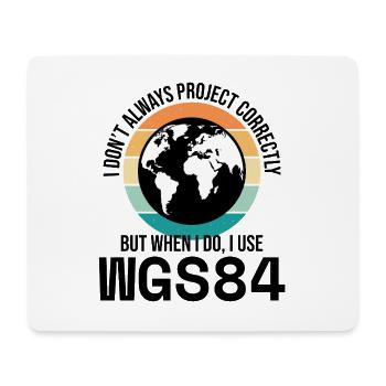 GIS Mapping Geospatial Data Analysis Cartography - Mouse Pad (horizontal) - white - Front