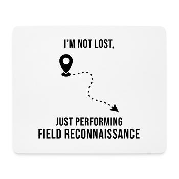 Feldaufklärung GIS Vermessung Kartierung Humor - Mousepad (Querformat) - Weiß - Vorne