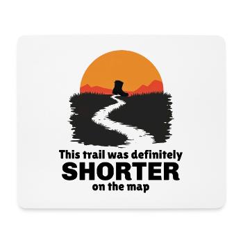 Outdoor Abenteuerpfad Wanderschuh Sonnenuntergang - Mousepad (Querformat) - Weiß - Vorne
