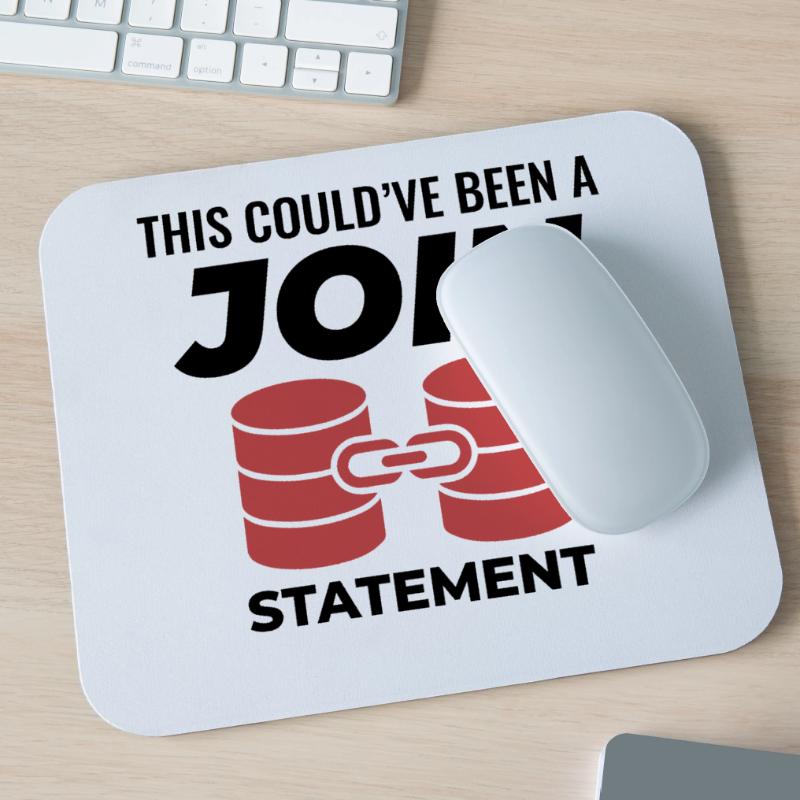 SQL Join Database Statement Programming Data Mouse Pad (horizontal)