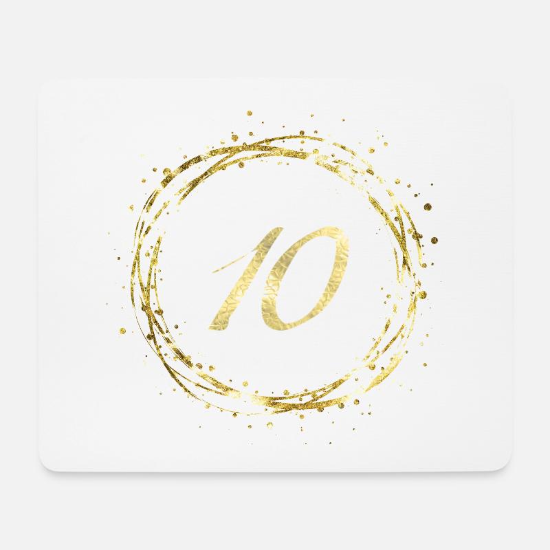 10 - Mousepad (Querformat) - Weiß