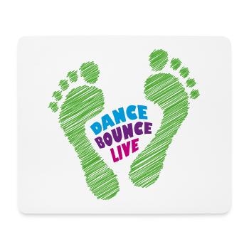 Dance Bounce Live barefoot natural runners mit Fuß - Mousepad (Querformat) - Weiß - Vorne