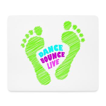 Dance Bounce Live barefoot NEON grün - Mousepad (Querformat) - Weiß - Vorne