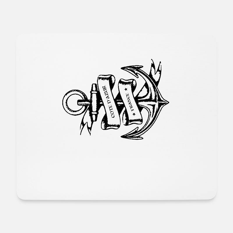 Cote d Azur - Mousepad (Querformat) - Weiß