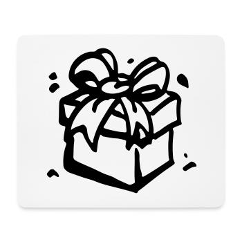 Gift Box / gift box - present - Mouse Pad (horizontal) - white - Front