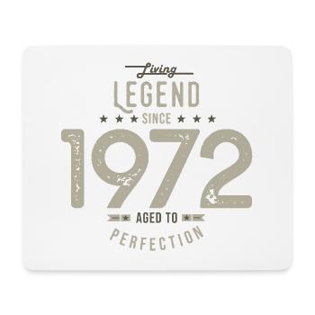 legend since 1972 birthday gift 52 years - Mouse Pad (horizontal) - white - Front