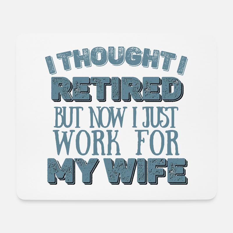 Ruhestand - Rente - Mousepad (Querformat) - Weiß