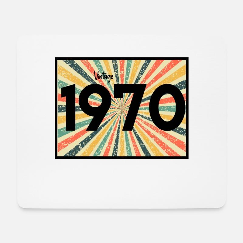 1970 - Mousepad (Querformat) - Weiß