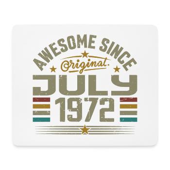 Baujahr Juli 1972 | Geschenk Juli 1972 - Mousepad (Querformat) - Weiß - Vorne
