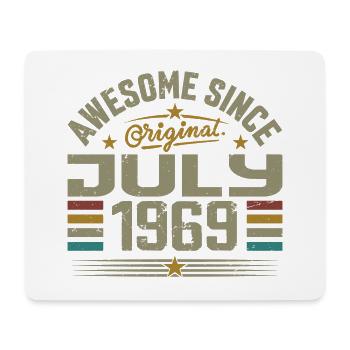 Baujahr Juli 1969 | Geschenk Juli 1969 - Mousepad (Querformat) - Weiß - Vorne