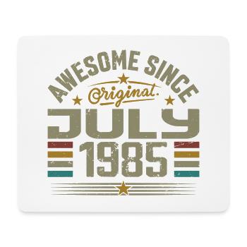 Baujahr Juli 1985 | Geschenk Juli 1985 - Mousepad (Querformat) - Weiß - Vorne
