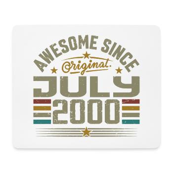 Baujahr Juli 2000 | Geschenk Juli 2000 - Mousepad (Querformat) - Weiß - Vorne