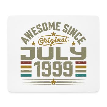 Baujahr Juli 1999 | Geschenk Juli 1999 - Mousepad (Querformat) - Weiß - Vorne