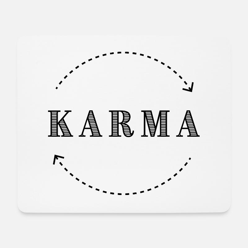 Karma - Tapis de souris (format paysage) - blanc