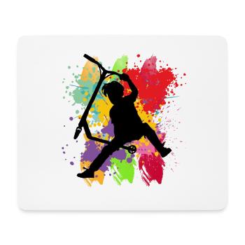 freestyle scooter - Mouse Pad (horizontal) - white - Front
