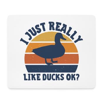 Duck - Mouse Pad (horizontal) - white - Front