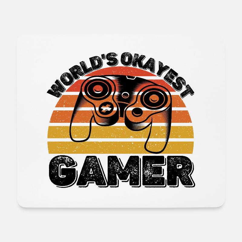Gaming - Mousepad (Querformat) - Weiß
