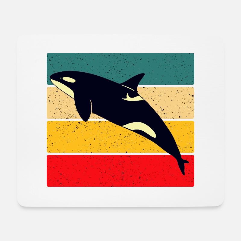Orca - Mousepad (Querformat) - Weiß