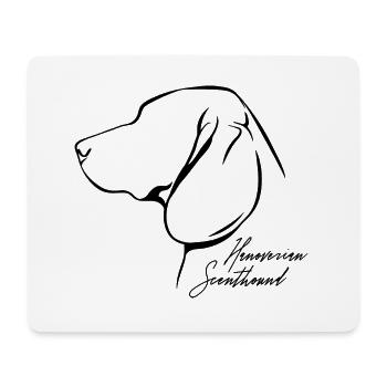 HANOVERIAN SCENTHOUND Profile Dogs Dog Wilsigns - Mouse Pad (horizontal) - white - Front