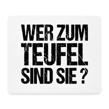 Wer sind sie Chef Kollege Kollegin Arbeit Kollege - Mousepad (Querformat) - Weiß - Vorne
