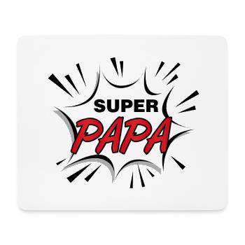 Super papa ! papa mon héro ! - Tapis de souris (format paysage) - blanc - Devant