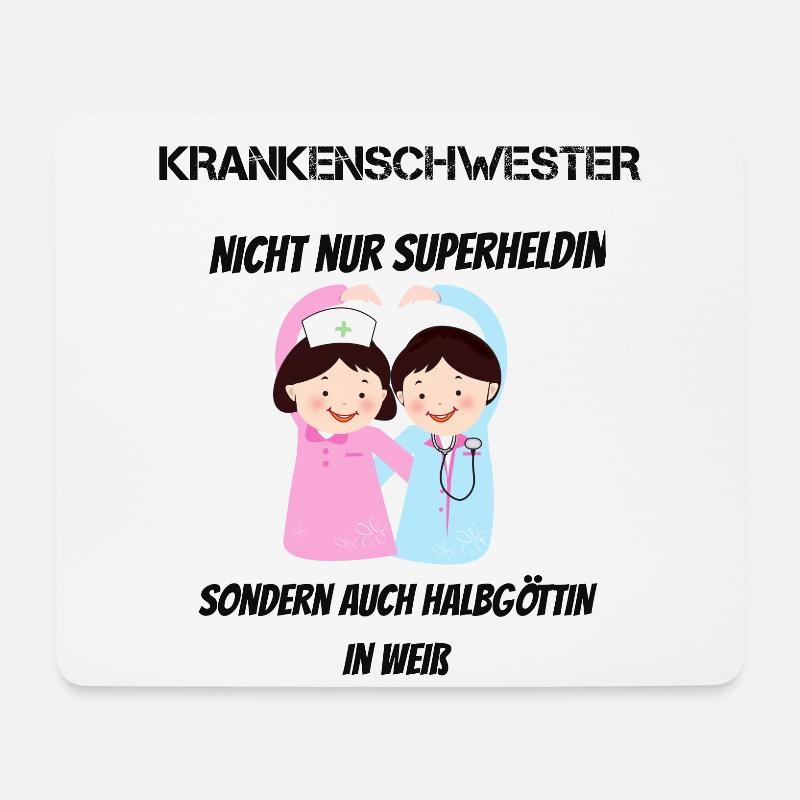 Krankenschwester - Mousepad (Querformat) - Weiß
