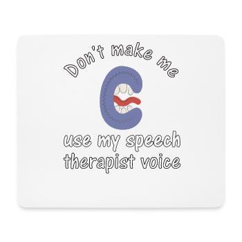Logopäde Geschenk Für Sprachtherapeut - Mousepad (Querformat) - Weiß - Vorne