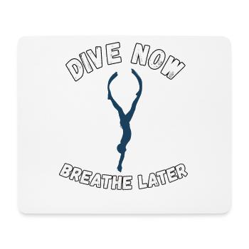Freediving Apnoetauchen für Freitaucher - Mousepad (Querformat) - Weiß - Vorne