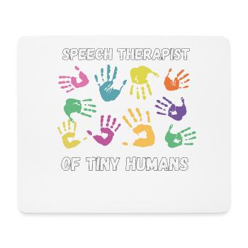 Logopäde Speech für SLP Sprachtherapeut - Mousepad (Querformat) - Weiß - Vorne