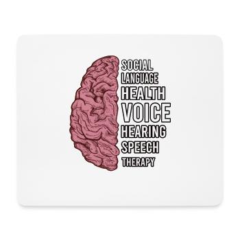 Logopäde Speech für SLP Sprachtherapeut - Mousepad (Querformat) - Weiß - Vorne