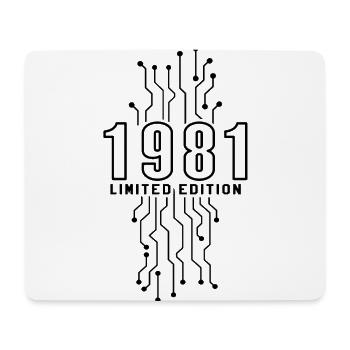 Anniversaire 1981 Gaming Limited Edition Gamer - Tapis de souris (format paysage) - blanc - Devant