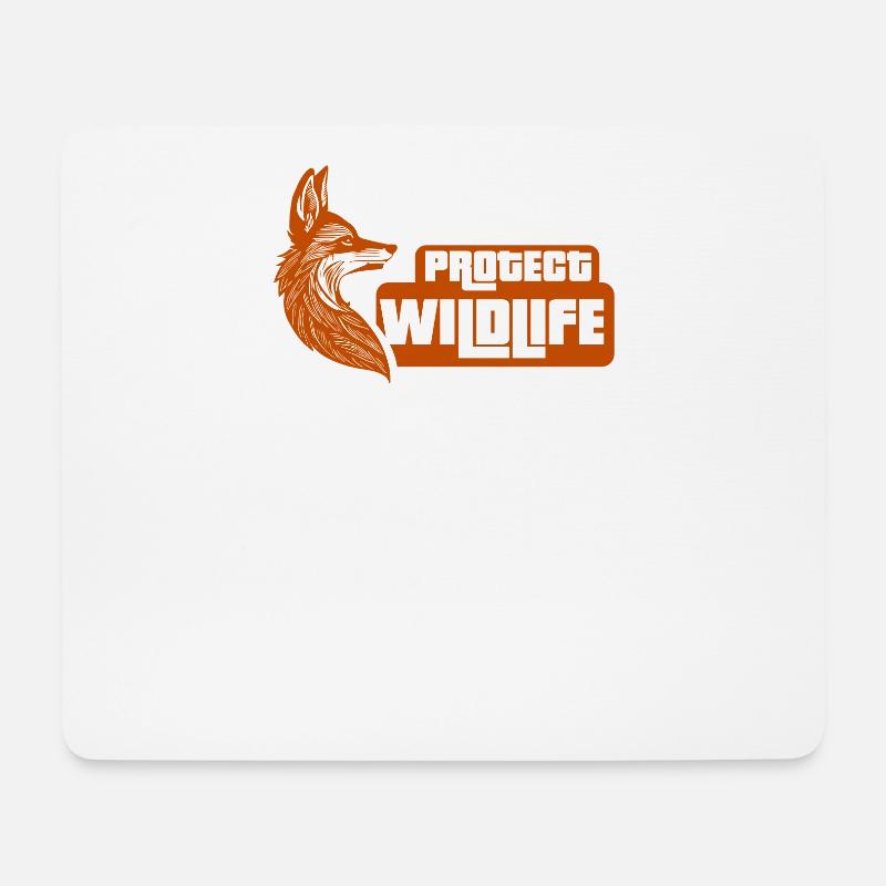 Protect wildlife - Mouse Pad (horizontal) - white