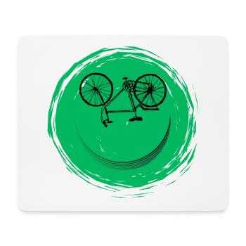 Bicycle Face - Mouse Pad (horizontal) - white - Front