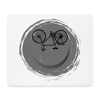 Bicycle Face - Mouse Pad (horizontal) - white - Front